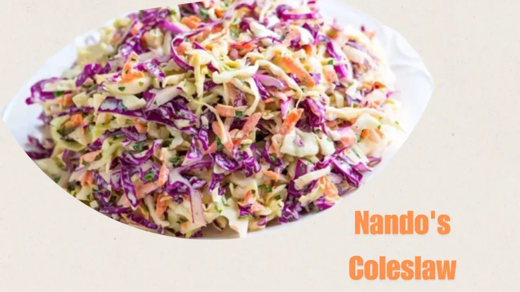 Nando's Coleslaw Recipe Menu with Price